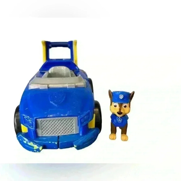 Nickelodeon Paw Patrol Mighty Pups Super Paws Chase’ Cruiser & Pup - Picture 1 of 6